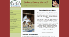 Desktop Screenshot of boerderijdehuif.nl